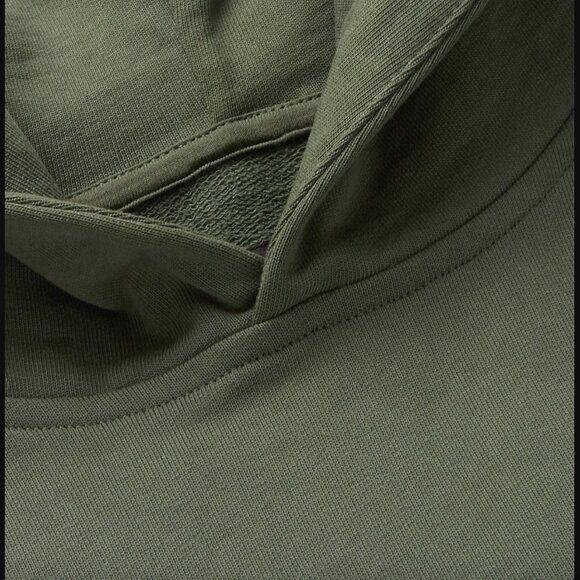 Carhartt WIP Loopback Cotton Blend Jersey Hoodie Amy Green Size Small - Picture 2 of 13